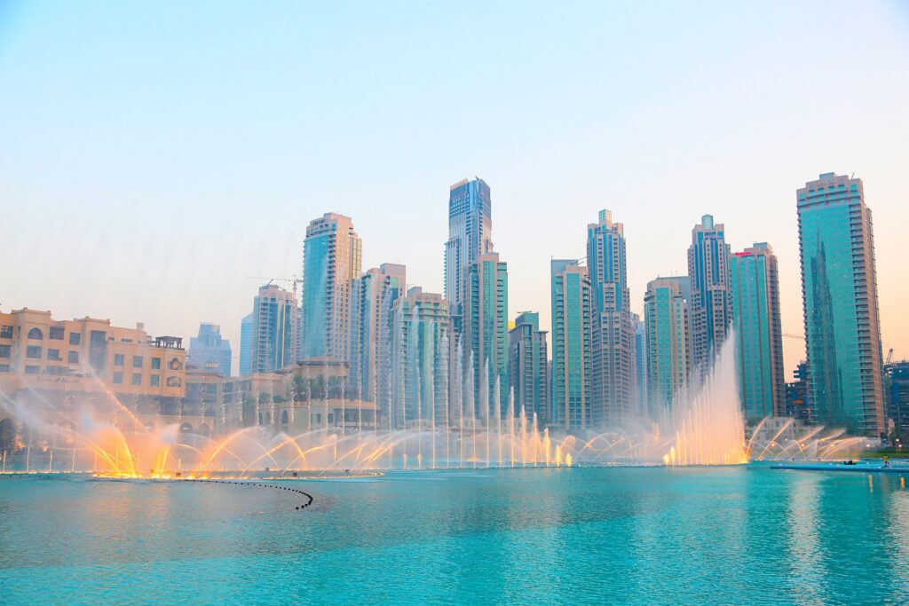 dubai fontein fountain show